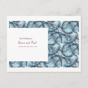 Künstlerische Hochzeitskarte Postkarte