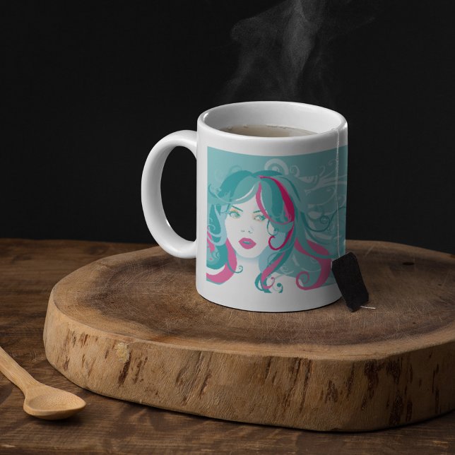 Künstlerische Illustration Kaffeetasse (Von Creator hochgeladen)