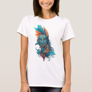 Künstlerische Illustrationsfiguren - Detaillierte T-Shirt