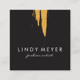 Künstlerische Imitate Gold gegossen Vertikal Quadratische Visitenkarte