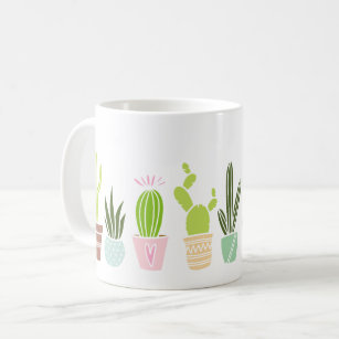 Künstlerische Kaktus-Pflanze Kaffeetasse