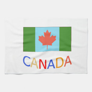 Künstlerische kanadische Flagge Patriotismus. Can Geschirrtuch
