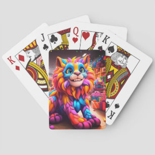 Künstlerische Katze Spielkarten