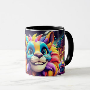 Künstlerische Katze Tasse