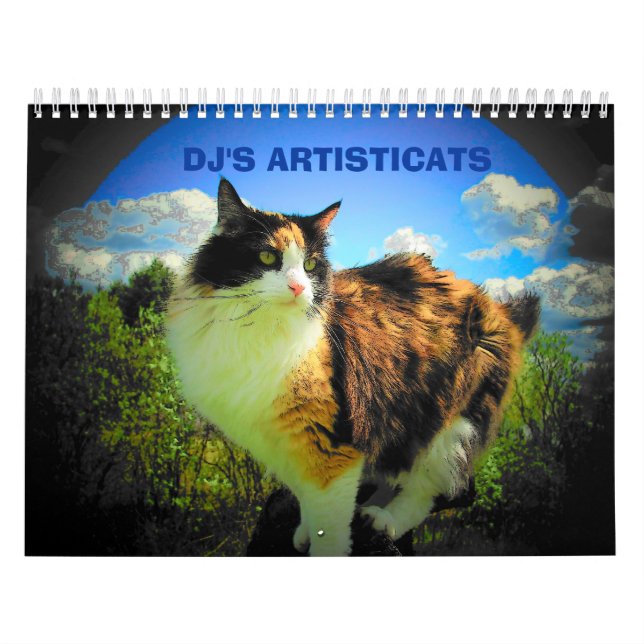 Künstlerische Katzen - Künstler von Djoneill Kalender (Titelbild)