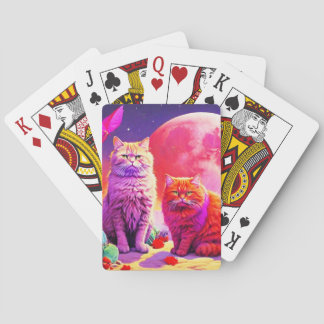 Künstlerische Katzen-Poker-Karten Spielkarten