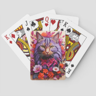 Künstlerische Katzen-Poker-Karten Spielkarten