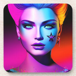 Künstlerische Lady Getränkeuntersetzer