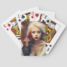 Künstlerische Lady Spielkarten