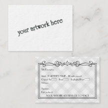 Künstlerische leere ACEO Miniaturkunstkarten mit C