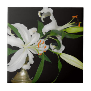 Künstlerische Lilienkollektion-1 Fliese
