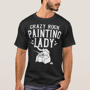 Künstlerische Malereiideen für weibliche Gesteinsb T-Shirt