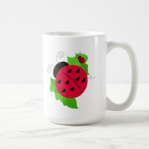 Künstlerische Marienkäfer Tasse