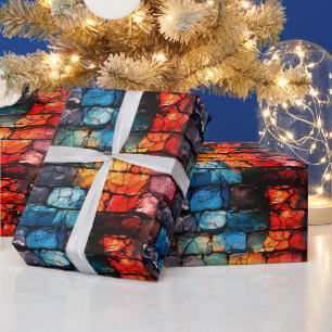 Künstlerische Mauer Geschenkpapier