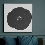 Künstlerische, moderne Blume Schwarz/Weiß Künstlicher Leinwanddruck<br><div class="desc">Mit diesem minimalistisch-botanischen Design-Imitat,  das eine Mohn-Blume in Schwarz und Weiß druckt,  können Sie eine fette Kunst an jeder Wand in Ihrer Zuhause oder Ihrem Büro hinzufügen.</div>