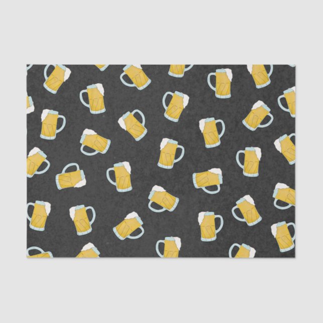 Künstlerische, moderne, gelbe Biersteine Seidenpapier (Vorderseite)