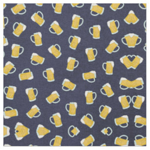 Künstlerische, moderne Yellow Navy Watercolor Bier Stoff