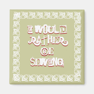 Künstlerische Nähgrafiken Magnet