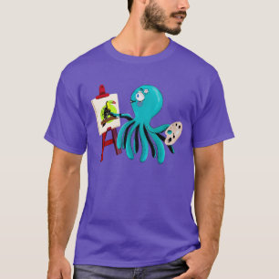 Künstlerische Oktopusmalerei A Toucan - niedlich u T-Shirt