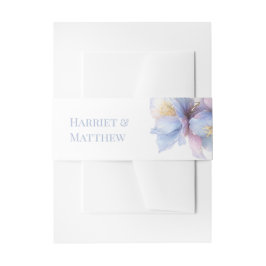 Künstlerische Pastell-Botanische Blumige Hochzeit Einladungsbanderole