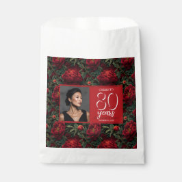 Künstlerische Pfingstrosen-Blumen-Akzente zum Gebu Geschenktütchen