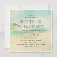 Künstlerische Retro Vintage Friedlich Beach Hochze