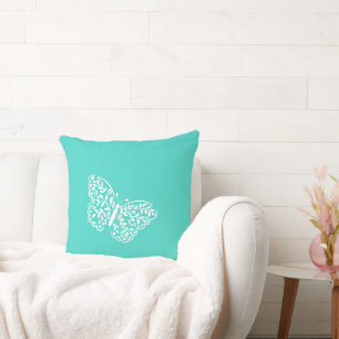 Künstlerische Schmetterlingsfarbe Kissen