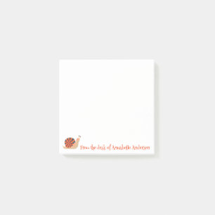 Künstlerische Schnecke personalisieren Post-it Klebezettel