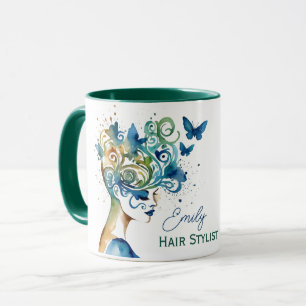 Künstlerische Schönheitssalon-Schönheitsessentials Tasse