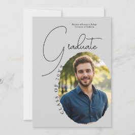 Künstlerische Schrift Foto Moderne Minimalistische Einladung