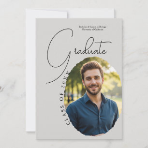 Künstlerische Schrift Foto Moderne Minimalistische Einladung