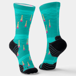 Künstlerische Schwimmer - Schwimmen unter Wasser Socken