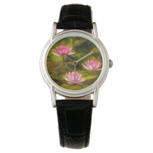 Künstlerische Seerosen, Kalifornien Armbanduhr