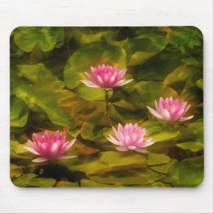 Künstlerische Seerosen, Kalifornien Mousepad