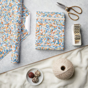 Künstlerische Sommerfarben-Farbspritzer-Muster Geschenkpapier