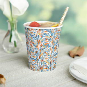 Künstlerische Sommerfarben Paint Spritzer Art Must Pappbecher