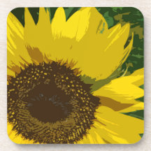 Künstlerische Sonnenblume Große gelbe Blume