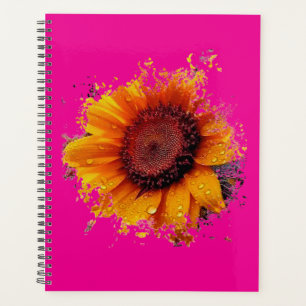 Künstlerische Sonnenblume Planer
