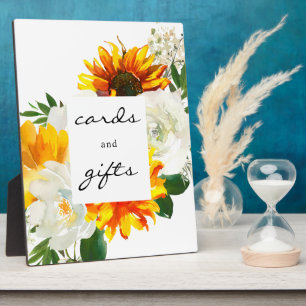Künstlerische Sonnenblumenkarten und -geschenke si Fotoplatte