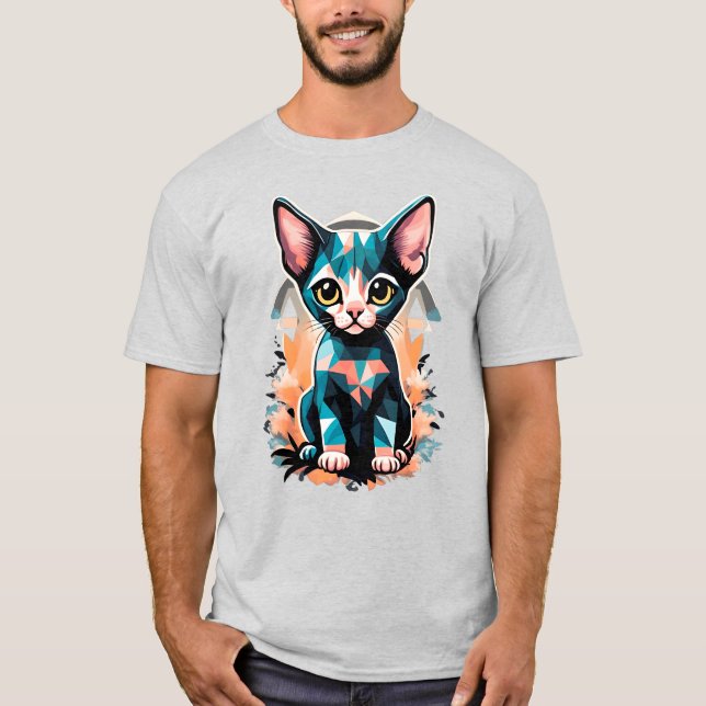 Künstlerische Sphynx T-Shirt (Vorderseite)