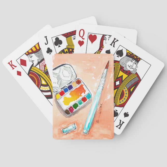 Künstlerische Spielkarten (Rückseite)