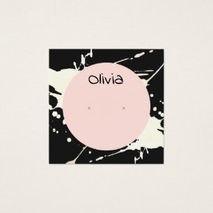 Künstlerische Spritzer Gestüt-Erring-Display-Karte