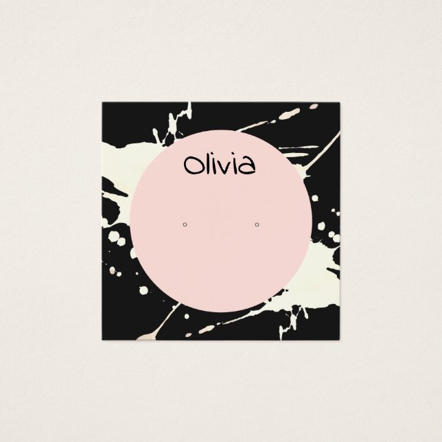 Künstlerische Spritzer Gestüt-Erring-Display-Karte (Vorderseite)