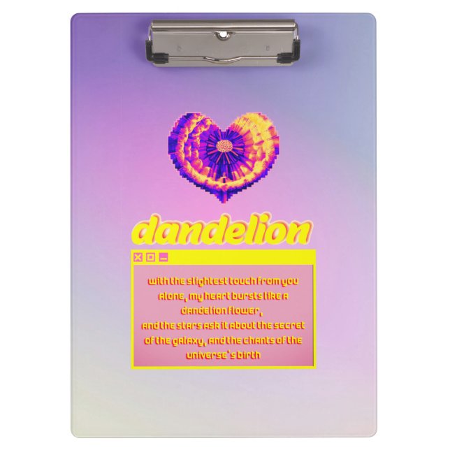 Künstlerische Tasche unverwechselbar-weich-beutel- Klemmbrett (Vorderseite)