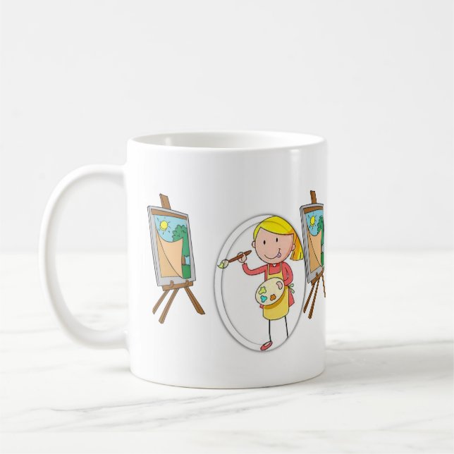 Künstlerische Tasse (Links)