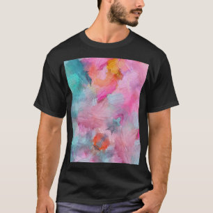 Künstlerische Textur: Farbige abstrakte Tapete T-Shirt
