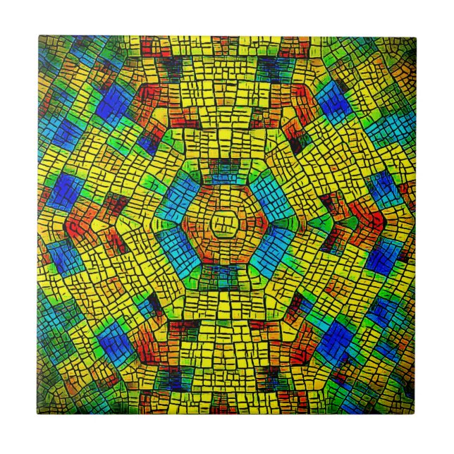 Künstlerische Tile Fliese (Vorderseite)