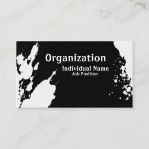 Künstlerische Tinte Visitenkarte