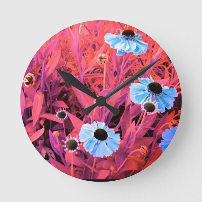 Künstlerische Uhr mit Blume (Vorderseite)