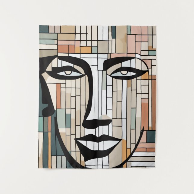 Künstlerische und moderne Tapisserie - Ideal für Z Wandteppich (Vorderseite)